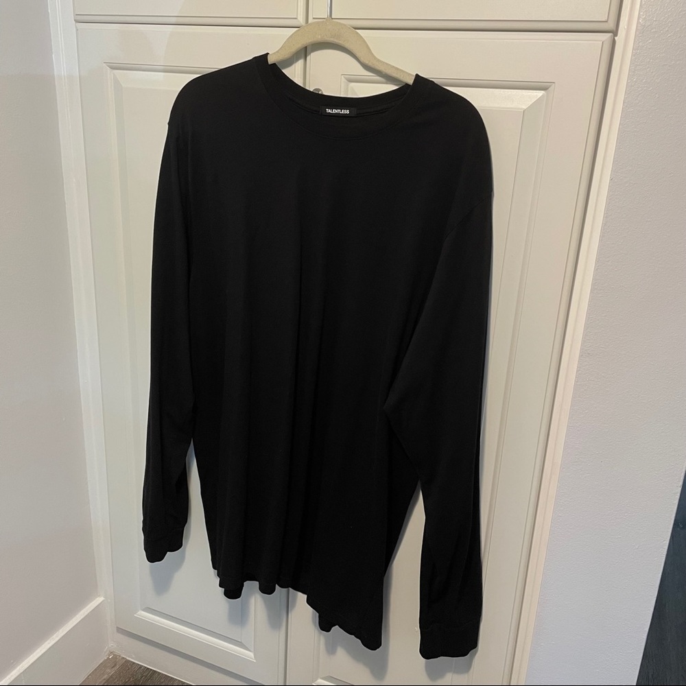 talentless men’s 3XL long sleeve shirt